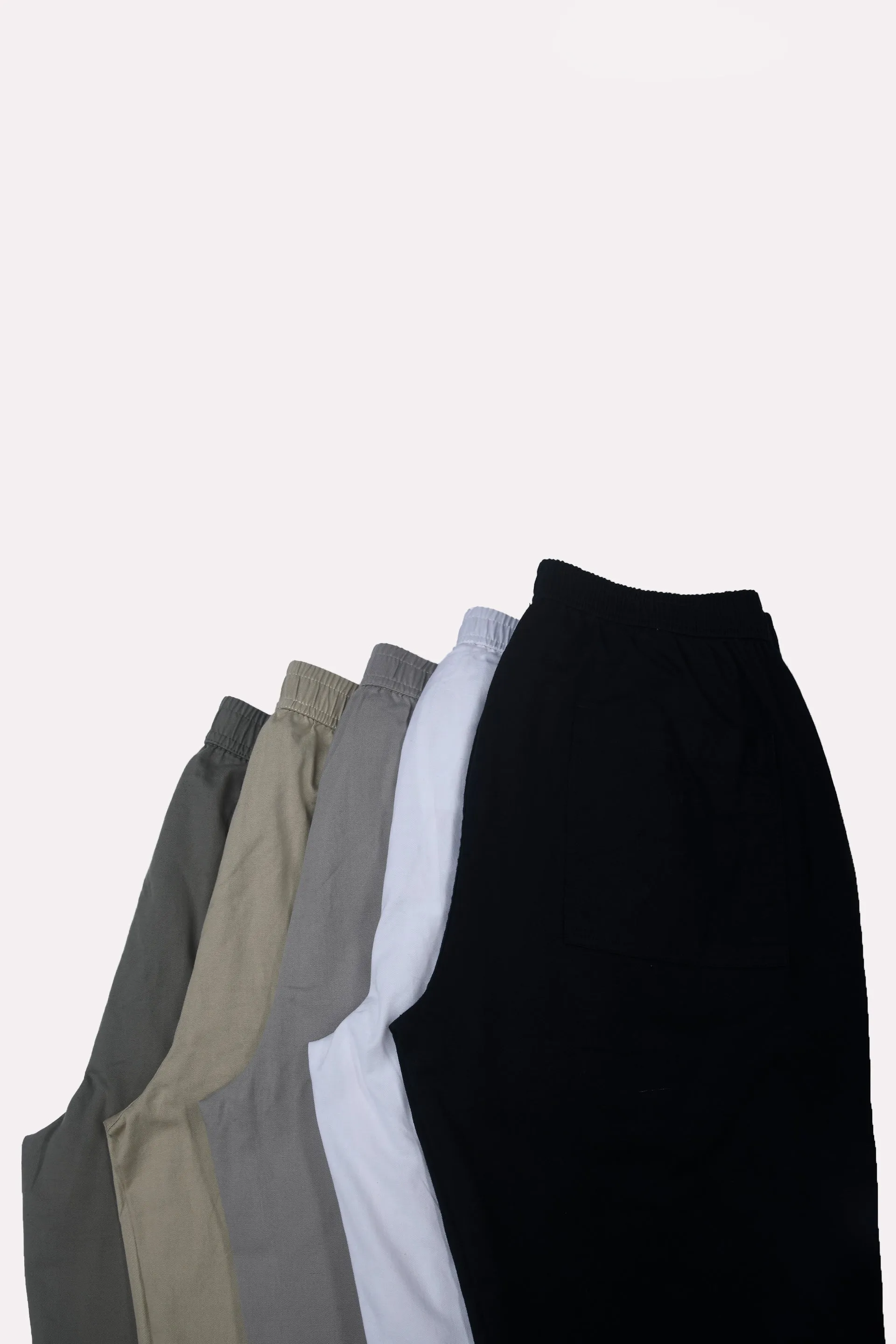 LINEN FUSED TAILORED  PANTS IN BEIGE