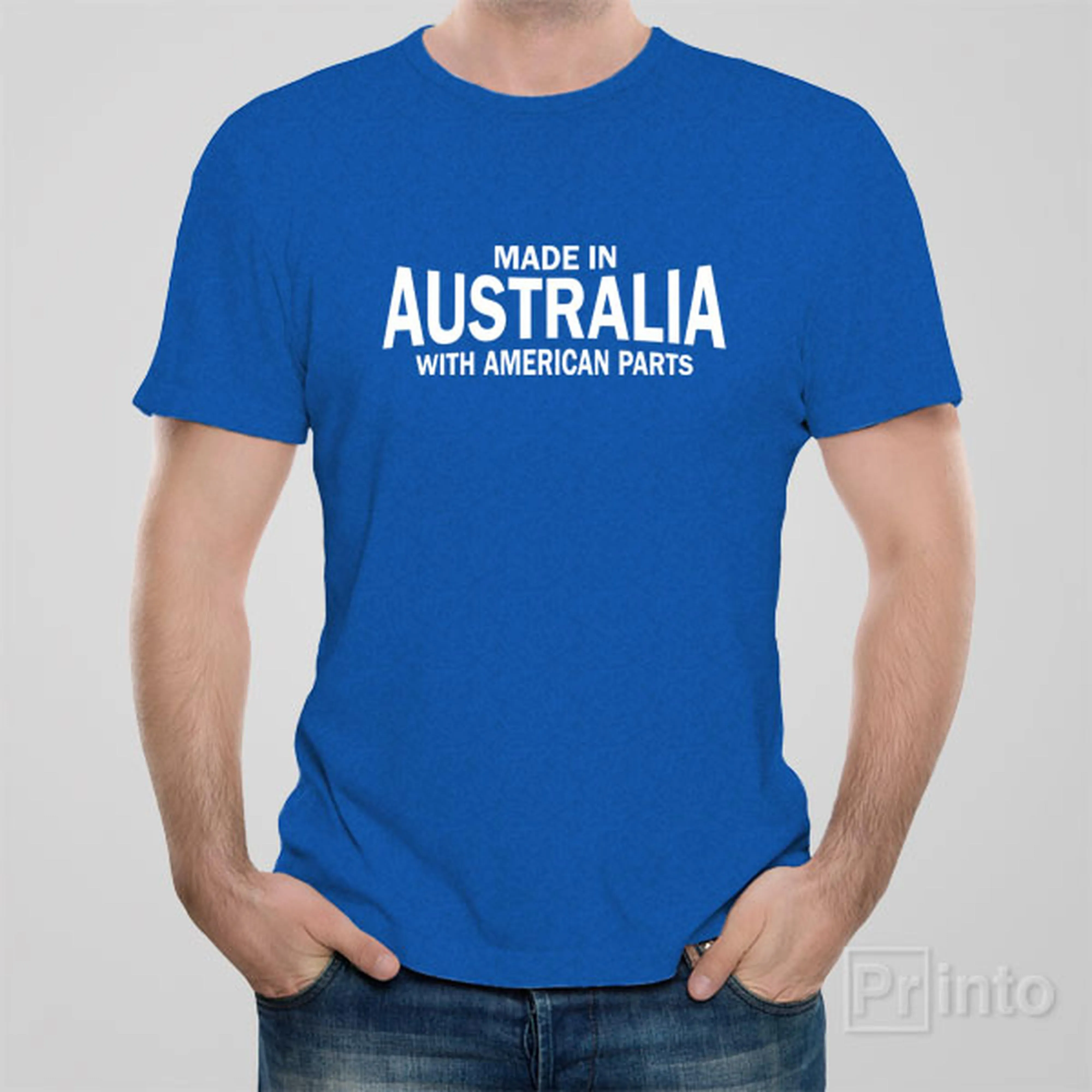 Made in Australia with American parts - T-shirt