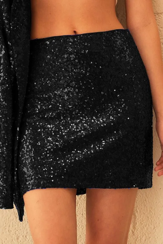 Magical Feeling Sequin Mini Skirt
