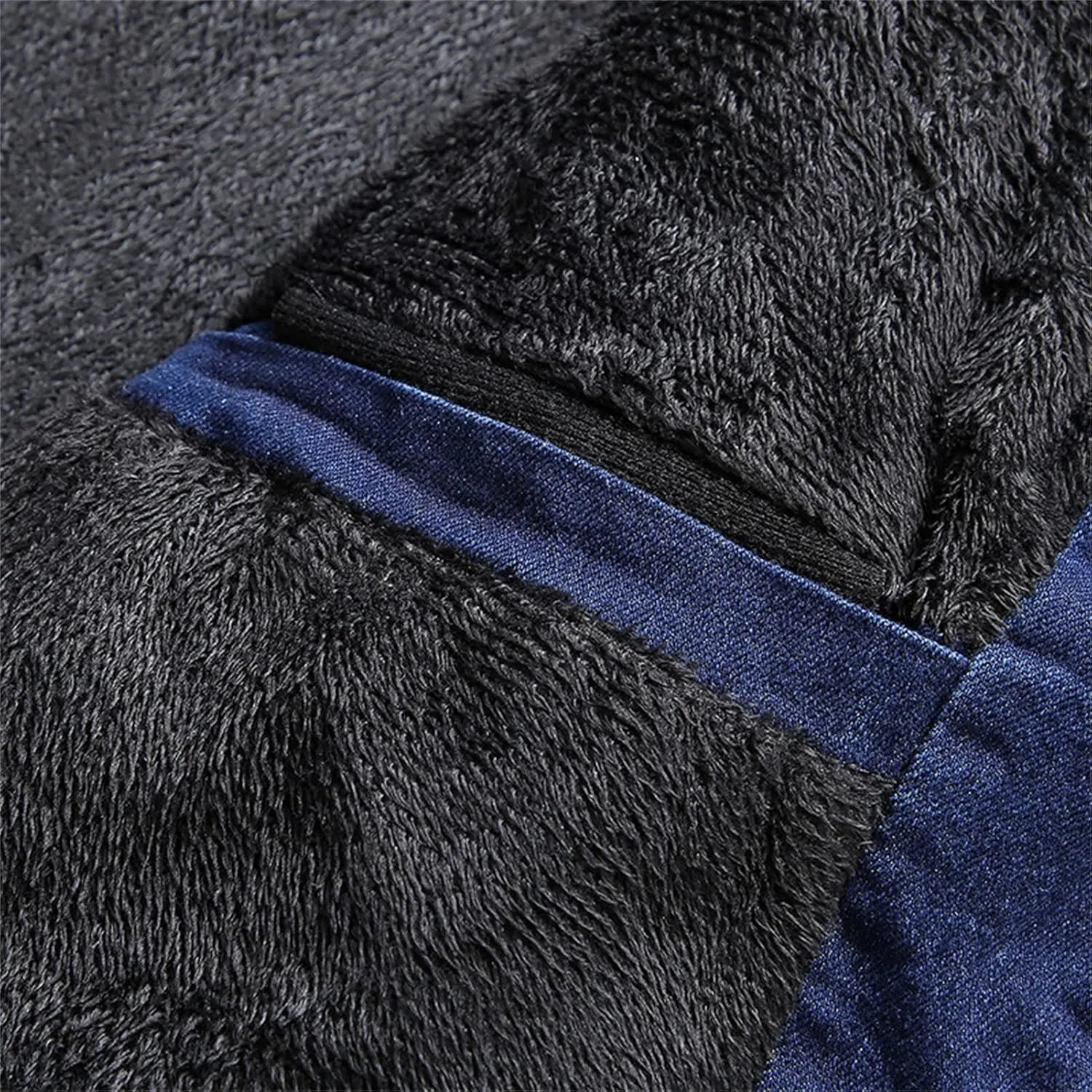 Maiyifu-GJ Men's Fleece Lined Denim Jacket Stand Collar Distressed Biker Jean Jacket Slim Fit Zipper Warm Moto Trucker Coat