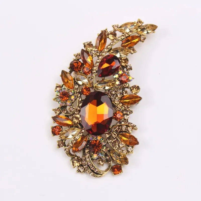Malha Leather Brooch Pin
