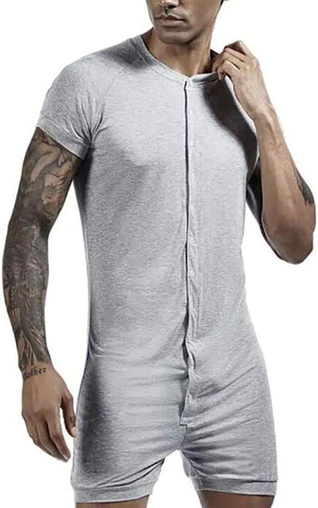 Men Wrestling Singlet Comfortable Breathable Bodysuit Short Sleeve Sports Undershirts