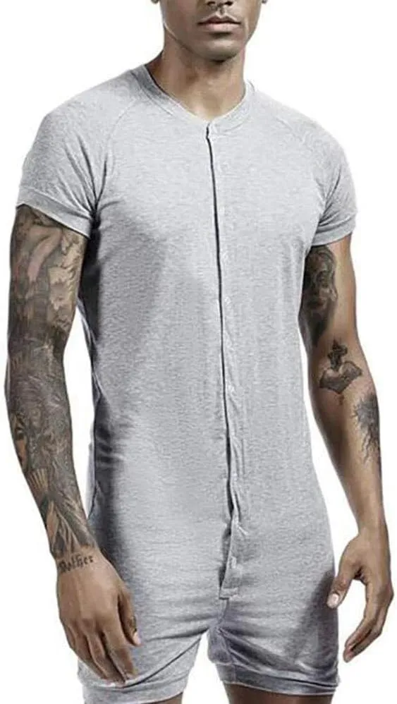 Men Wrestling Singlet Comfortable Breathable Bodysuit Short Sleeve Sports Undershirts