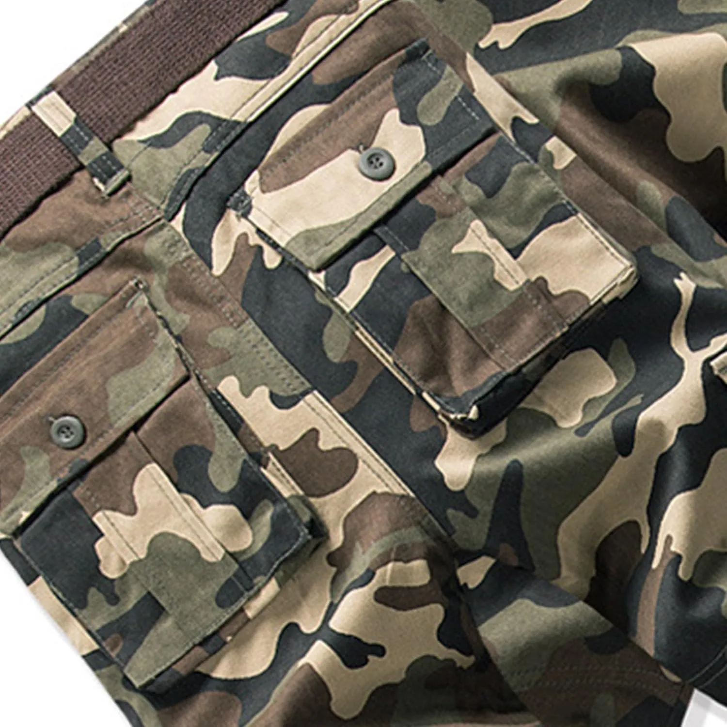 Men's Active Basic Fleece Joggers Overalls with Large Pockets Loose Soft Sweatpants Hiking Drawstring Tactical Pants