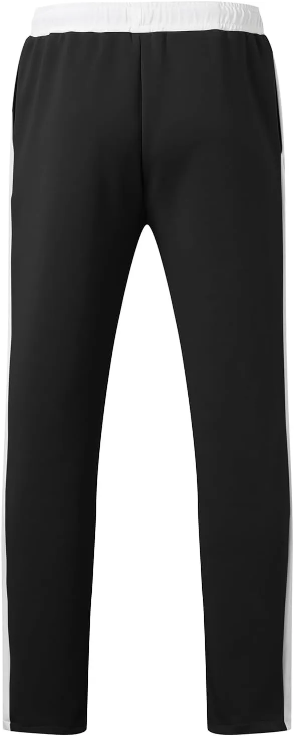 Men's Athletic Gym Workout Open Bottom Sweatpants Hip Hop Slim Fit Track Pants Workout Running Stylish Men's Joggers