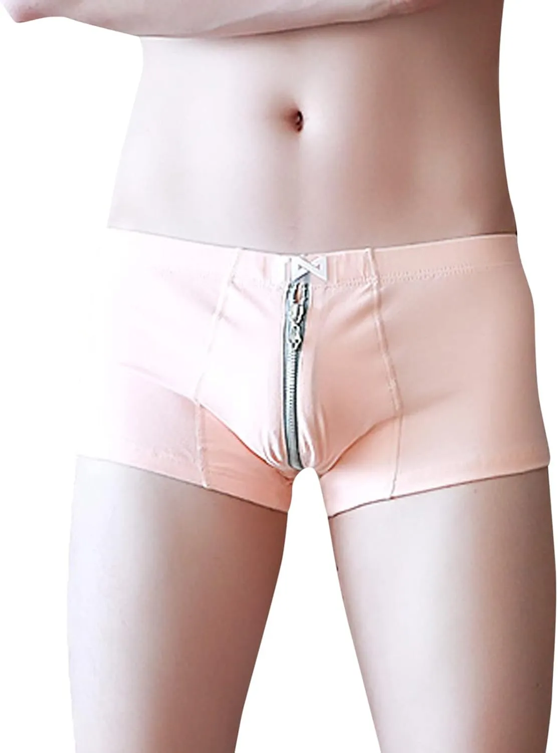 Mens Dual Pouch Elephant Underwear Trunk Boxer Briefs with Cup Pouch Custom Latest Mens Underwear