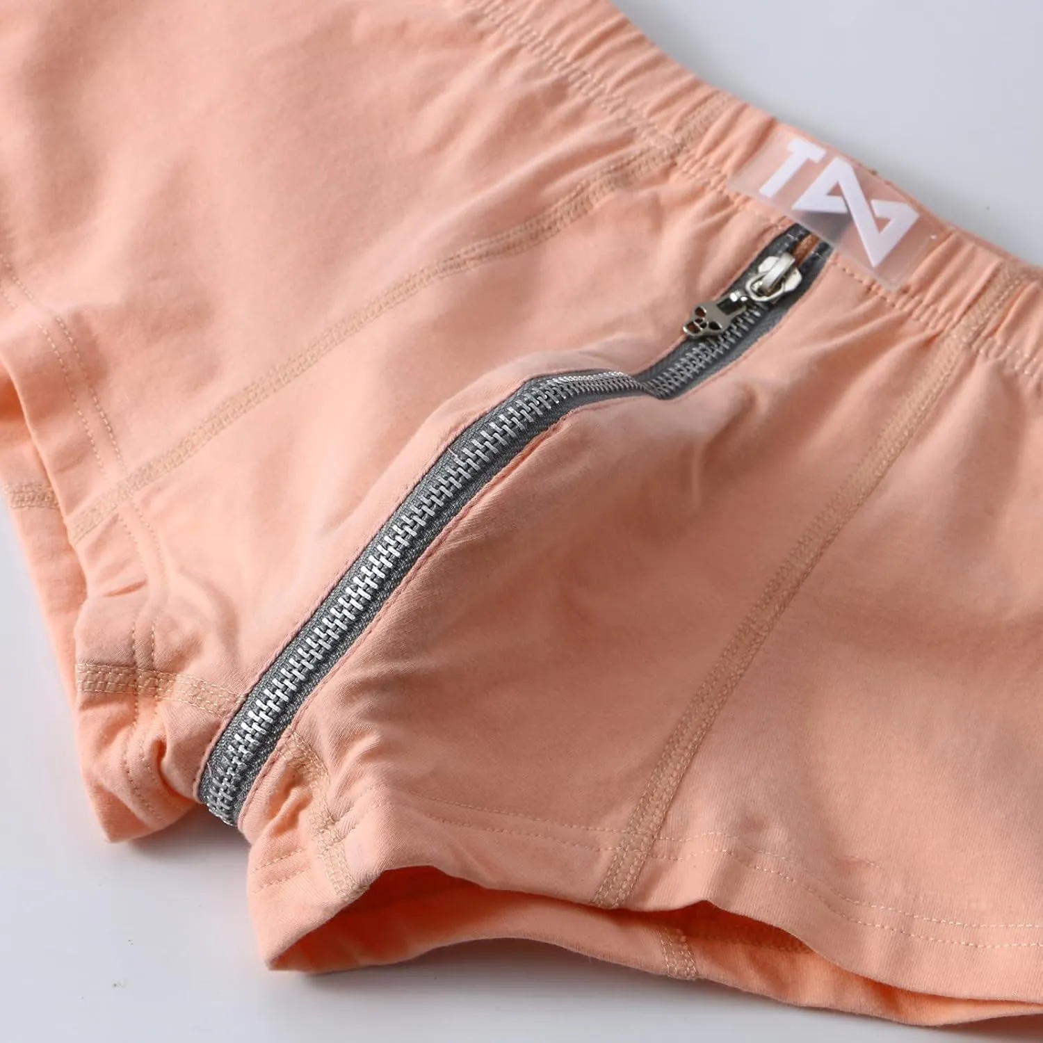 Mens Dual Pouch Elephant Underwear Trunk Boxer Briefs with Cup Pouch Custom Latest Mens Underwear