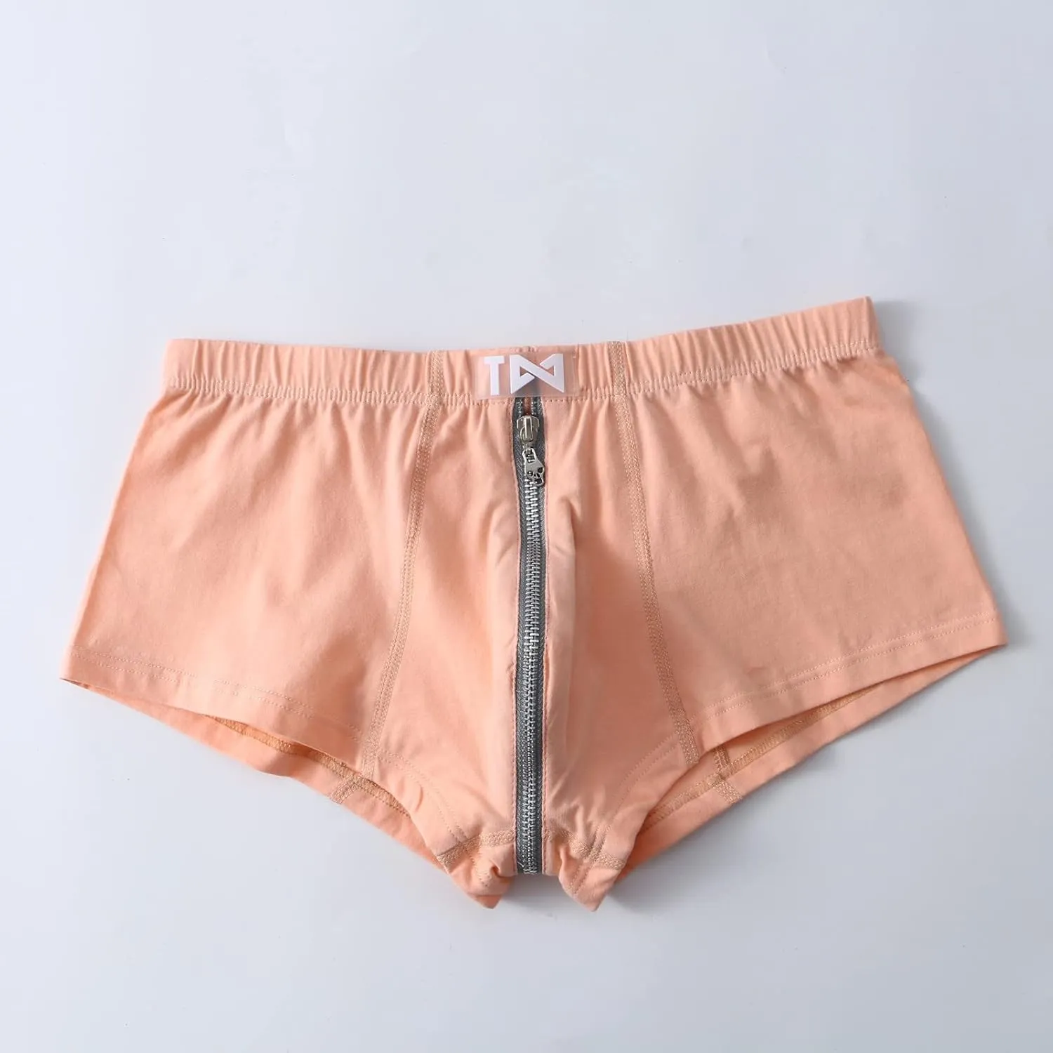 Mens Dual Pouch Elephant Underwear Trunk Boxer Briefs with Cup Pouch Custom Latest Mens Underwear