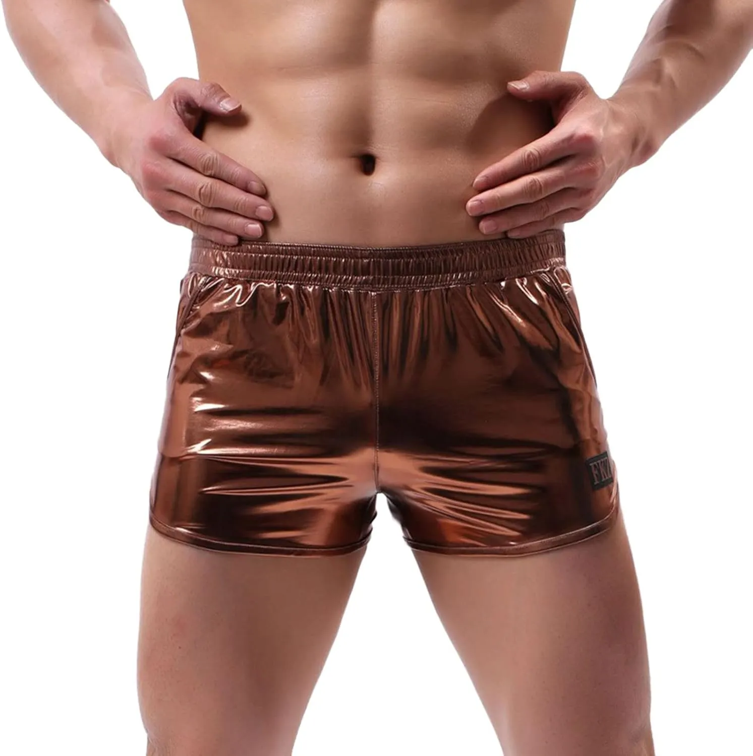 Men's Fashion Hot Stamping Leather Underwear Home Performance Mens Underwear Men Briefs
