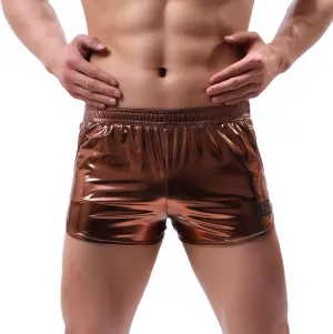 Men's Fashion Hot Stamping Leather Underwear Home Performance Mens Underwear Men Briefs