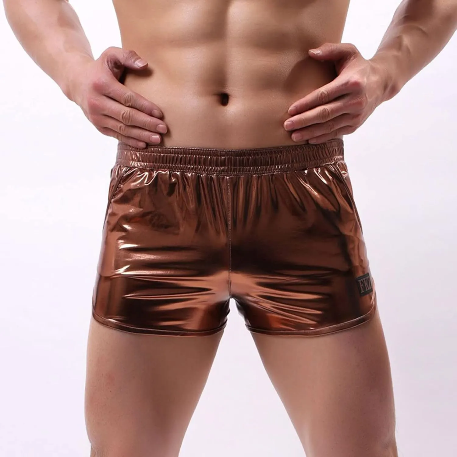 Men's Fashion Hot Stamping Leather Underwear Home Performance Mens Underwear Men Briefs
