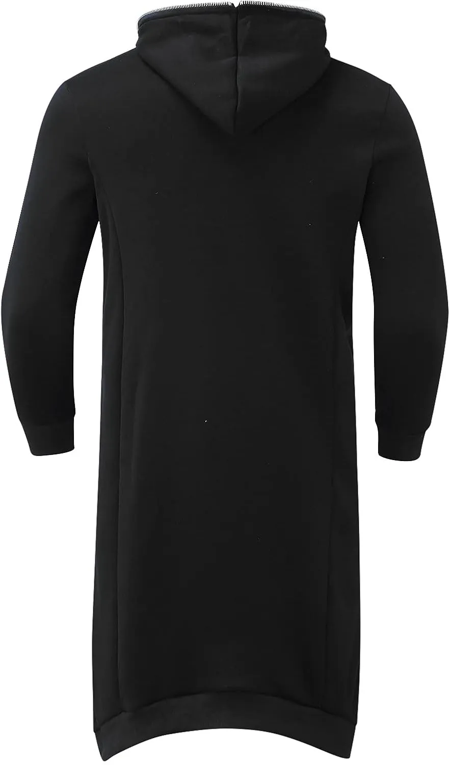Mens Hoodies Men's Dark Style Solid Color Long Cardigan Cloak Coat Hooded Sweater Jacket