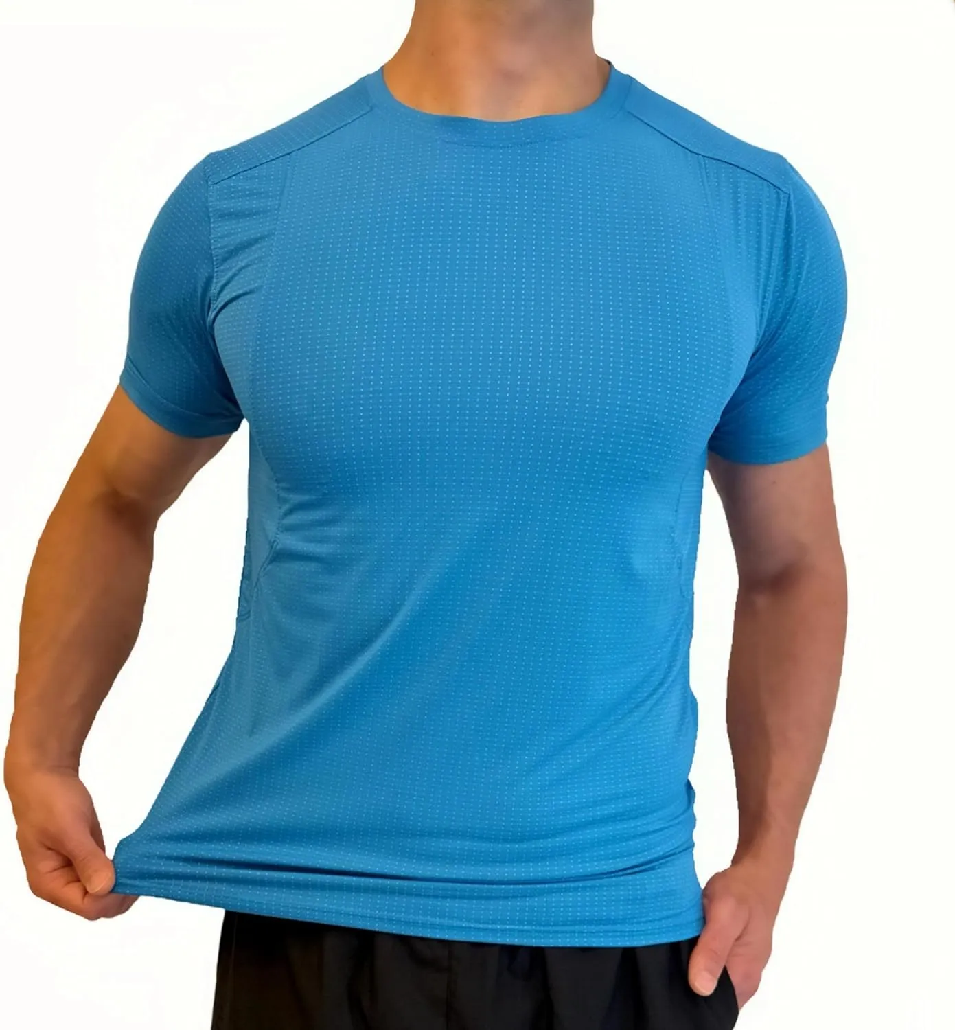 Men's Premium Slim Fit Lightweight Athletic T-Shirt - Dry-Fit, Moisture-Wicking for Running, Gym, Cycling