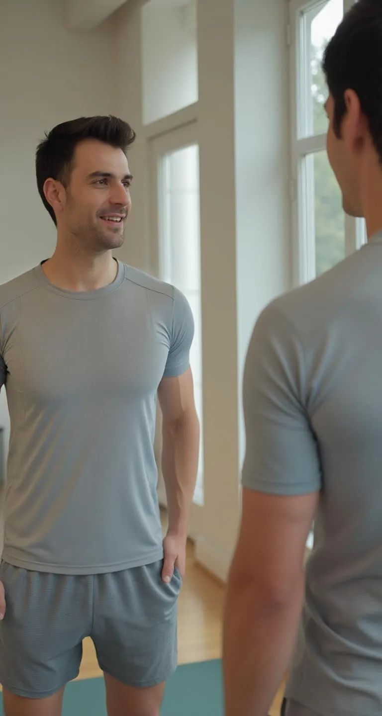Men's Premium Slim Fit Lightweight Athletic T-Shirt - Dry-Fit, Moisture-Wicking for Running, Gym, Cycling
