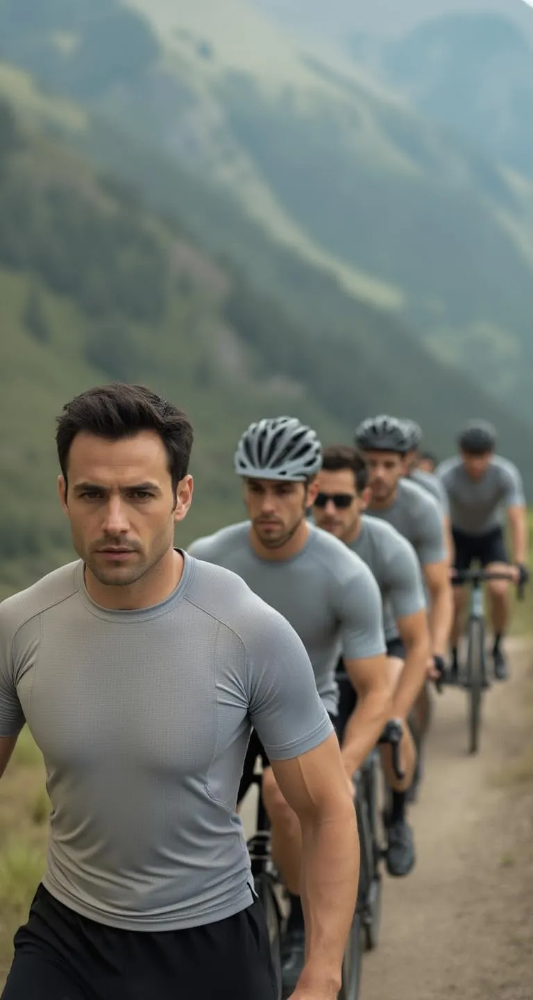 Men's Premium Slim Fit Lightweight Athletic T-Shirt - Dry-Fit, Moisture-Wicking for Running, Gym, Cycling