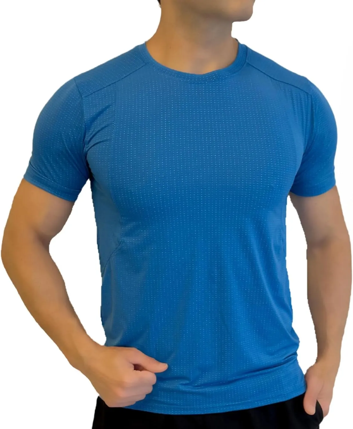 Men's Premium Slim Fit Lightweight Athletic T-Shirt - Dry-Fit, Moisture-Wicking for Running, Gym, Cycling