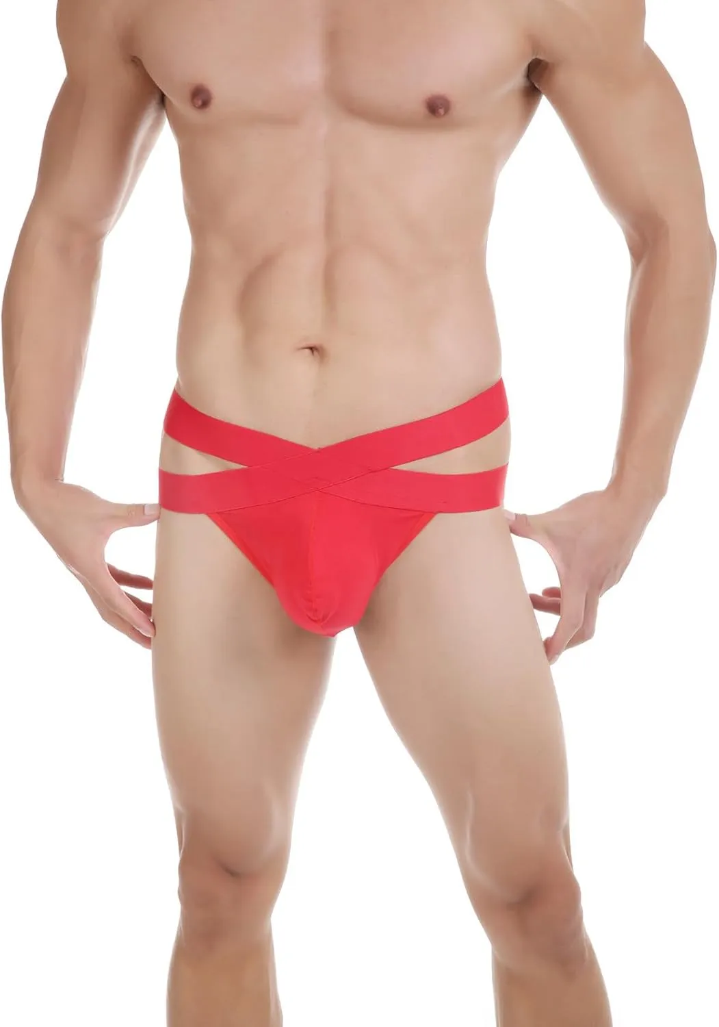 Mens Thongs and G String Underwear Slutty T-Back Breathable Thong Men's Exotic Low Rise Briefs