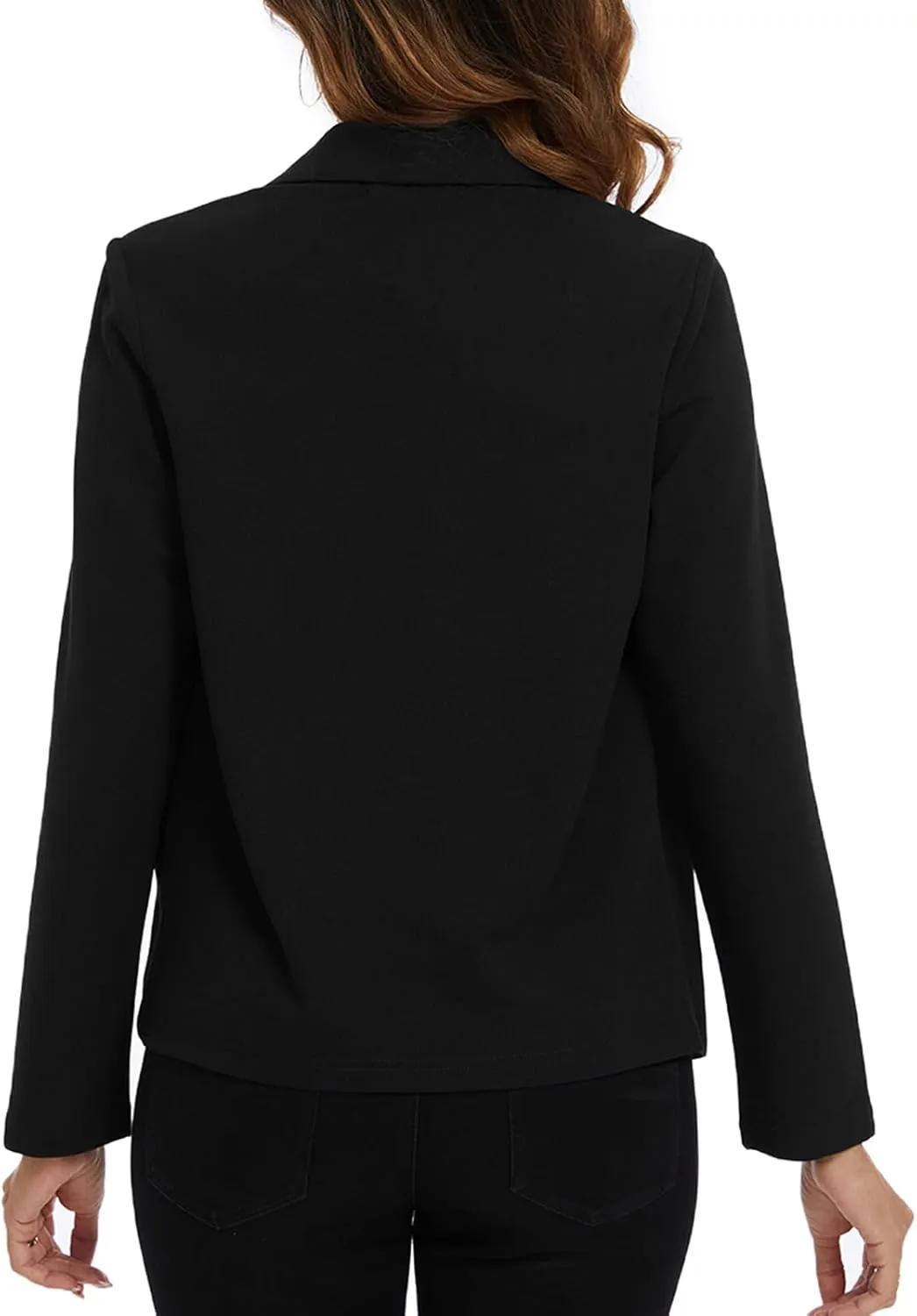 MINTLIMIT Blazer for Women Long Sleeve Open Front Blazer Draped Lightweight Casual Work Office Jacket with Zipper Pockets