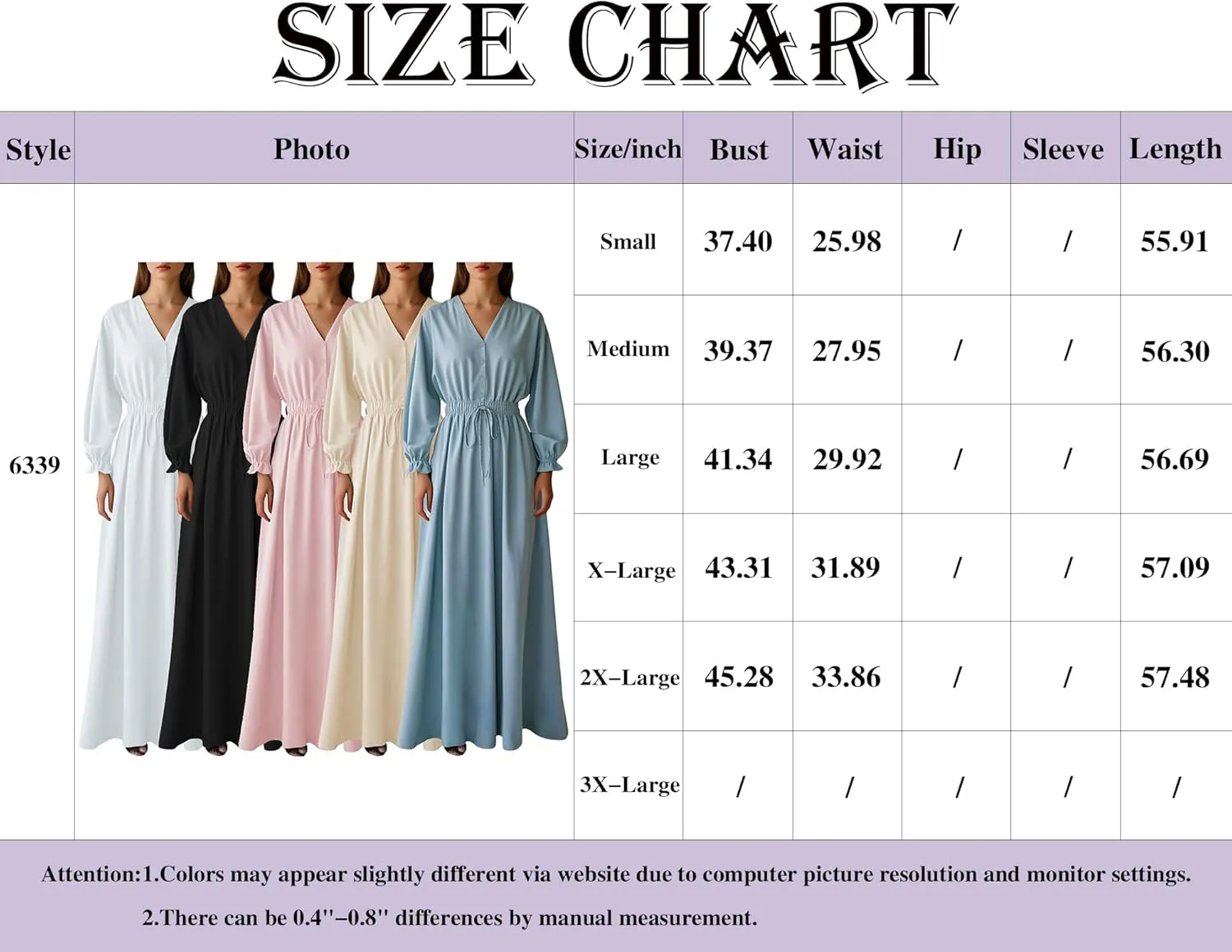 MsavigVice Women's Maxi Dresses Floral Printed Boho Casual V Neck Long Sleeve Elastic Waist Loose Floor Length Dress