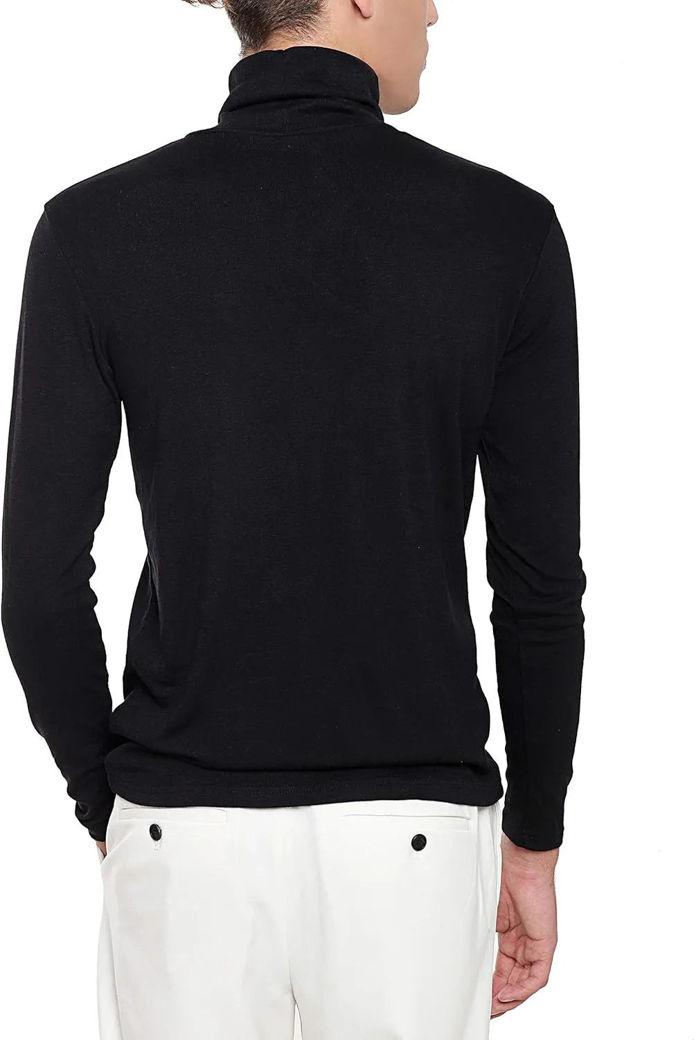 Ohoo Men's Slim Fit Turtleneck Sweater Lightweight Pullover