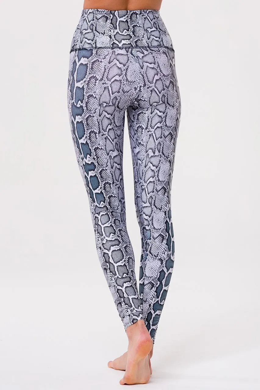 Onzie High Rise Legging - Black/White Viper
