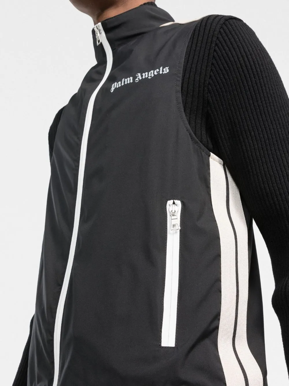 PALM ANGELS Classic Logo Track Vest Black