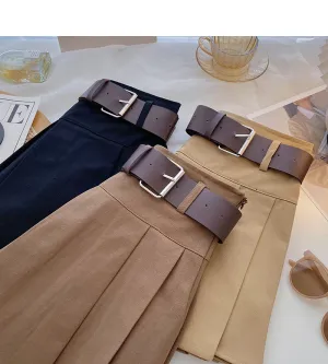 Pleated Skirts for Women Mini High Waist Casual Elegant