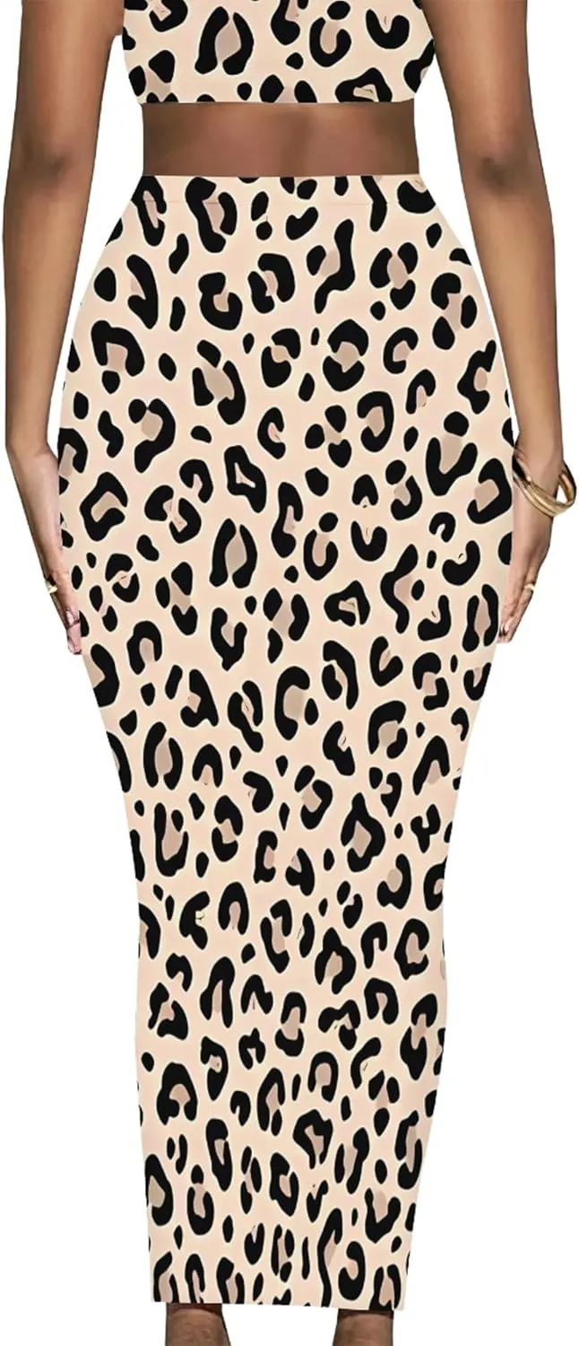 Plus Size Skirts for Curvy Women Stretchy Office Bodycon Party Club Elegant High Waist Midi Basic Pencil Skirt