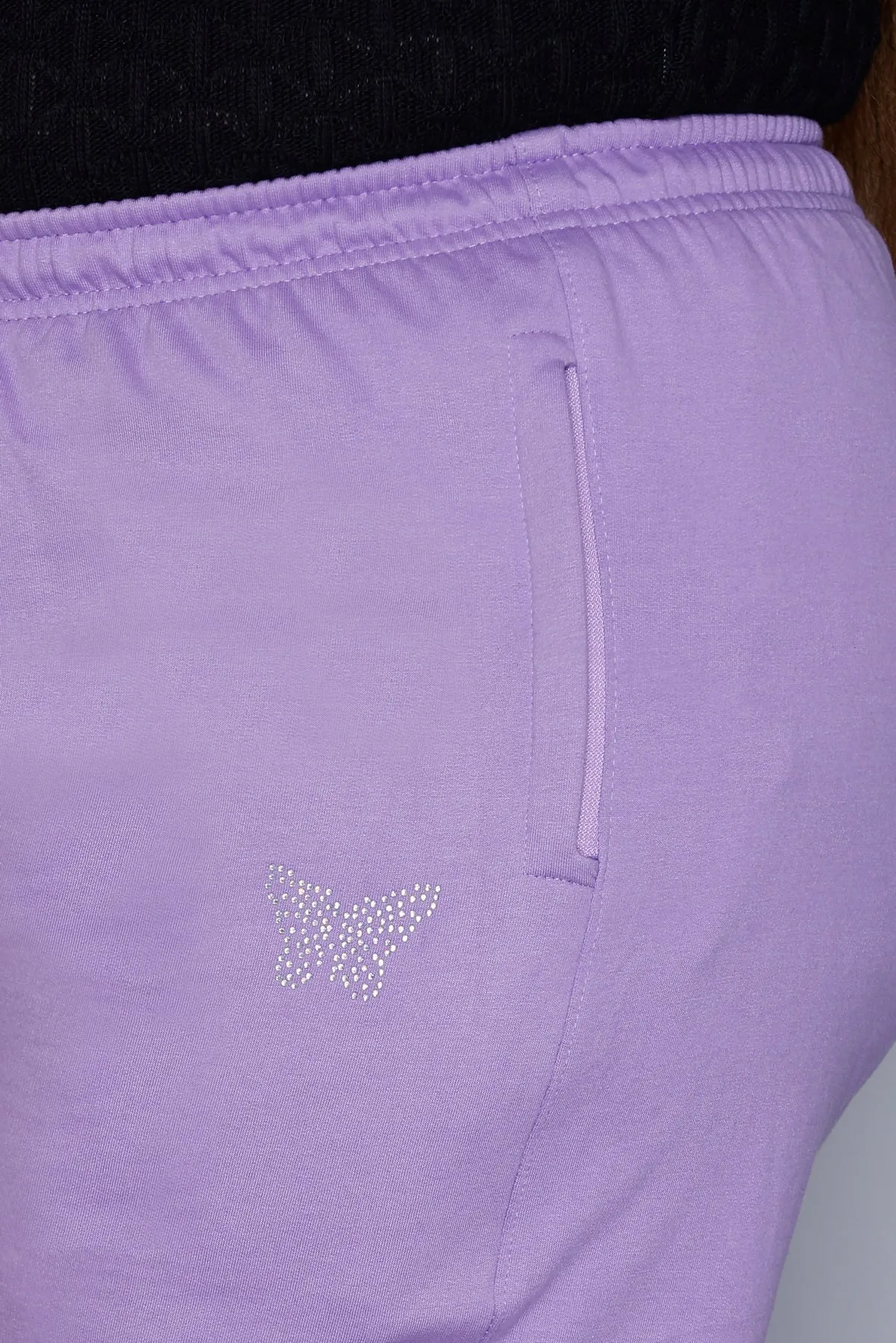 Plus Size Winters Cozy Fleece Track Pants For Women - Lavender