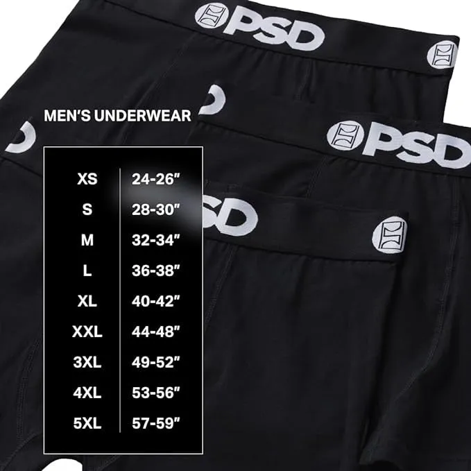 PSD Men's Multicolor Breathable And Supportive With Moisture-Wicking Fabric Cocky Boxer Briefs Small Underwear - 224180143-MUL-S