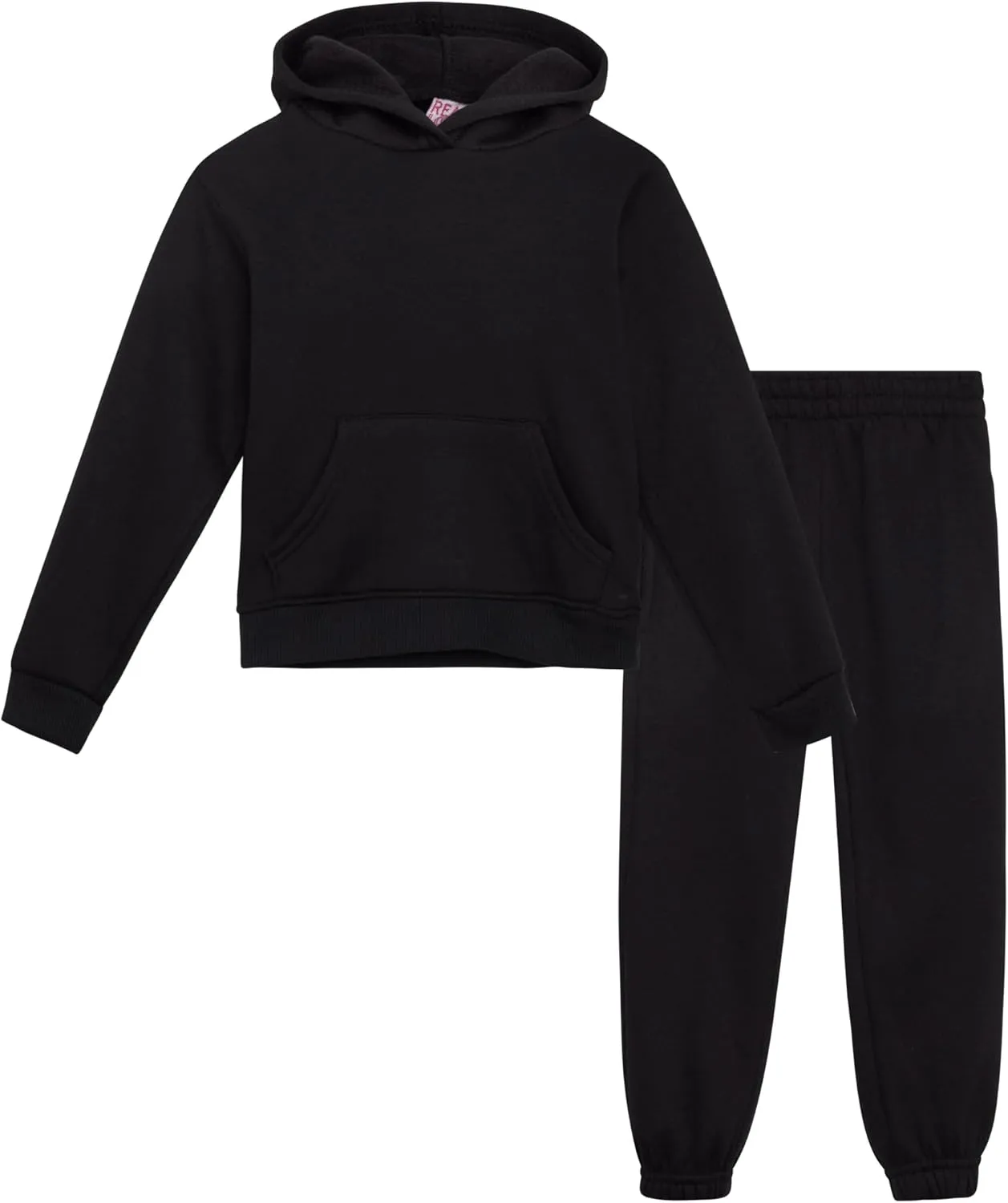 Real Love Toddler Girls' Jogger Set - 2 Piece Soft Fleece Pullover Hoodie and Jogger Pants for Little Girls (2T-6)