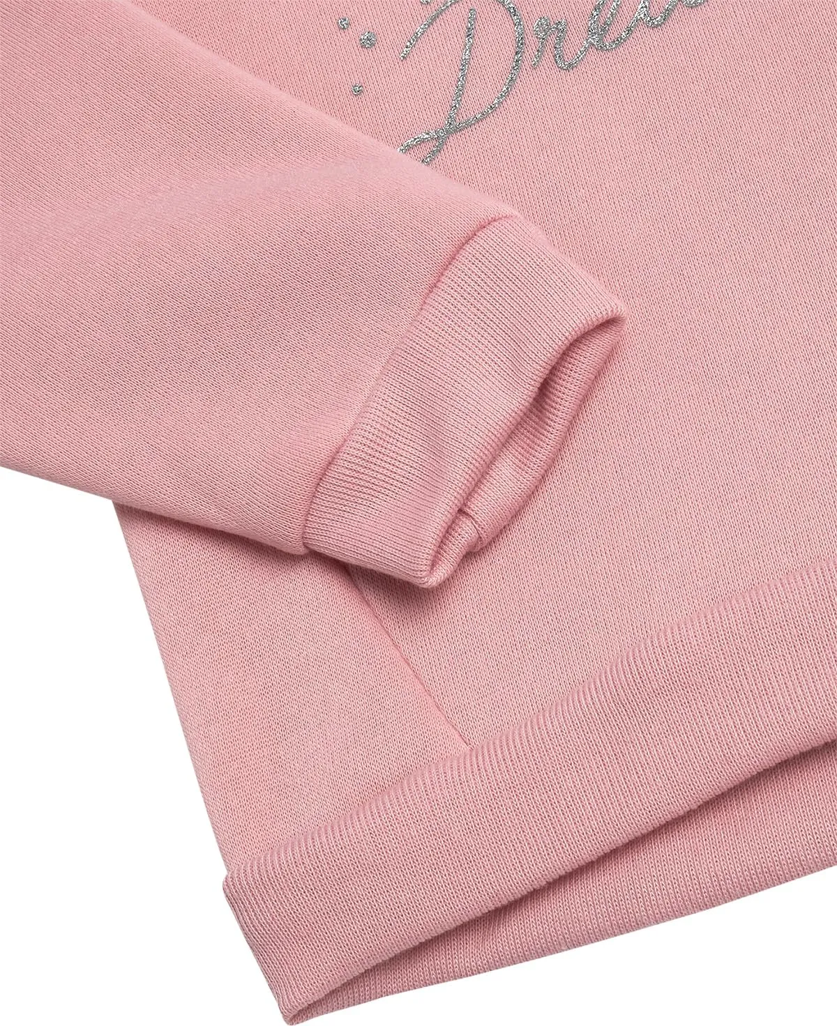 Real Love Toddler Girls' Jogger Set - 2 Piece Soft Fleece Pullover Hoodie and Jogger Pants - Girls Sweatsuit Set (2T-6X)