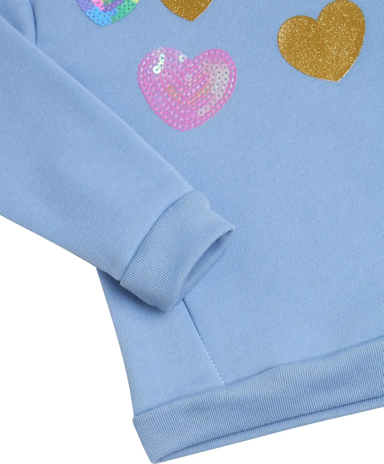 Real Love Toddler Girls' Jogger Set - 2 Piece Soft Fleece Pullover Hoodie and Jogger Pants - Girls Sweatsuit Set (2T-6X)