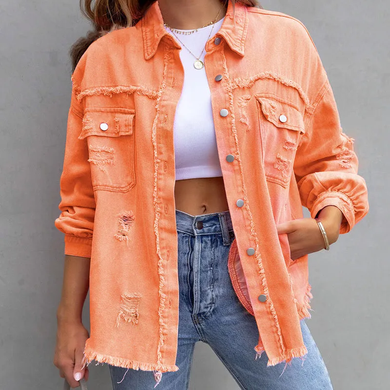 Revive™ Distressed Denim Jacket