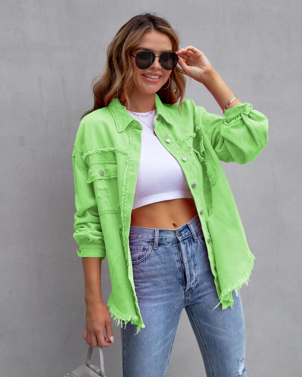 Revive™ Distressed Denim Jacket