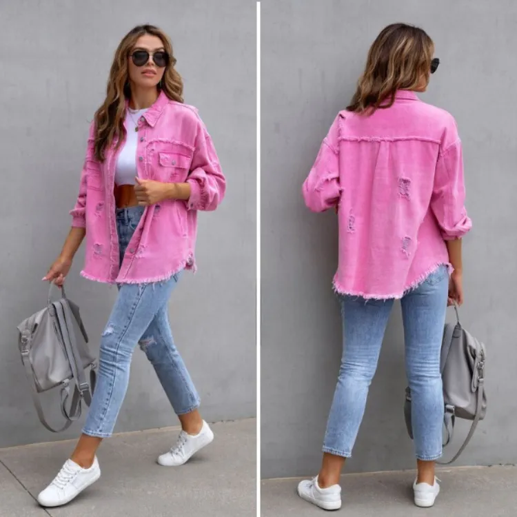 Revive™ Distressed Denim Jacket