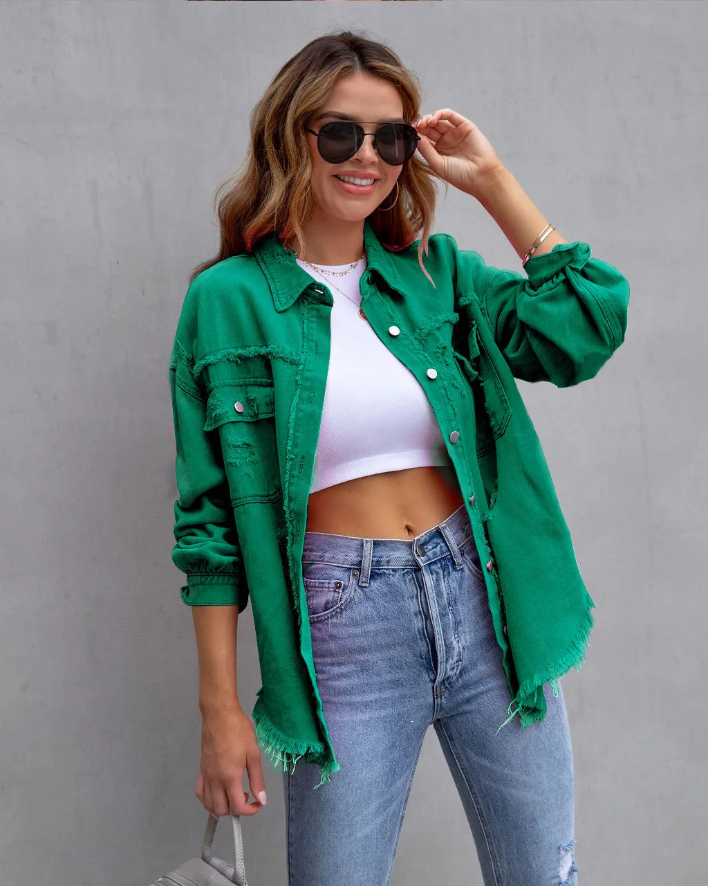 Revive™ Distressed Denim Jacket