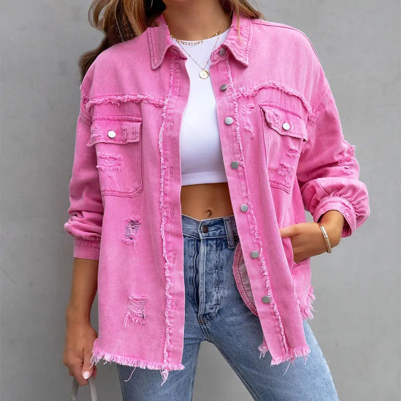 Revive™ Distressed Denim Jacket