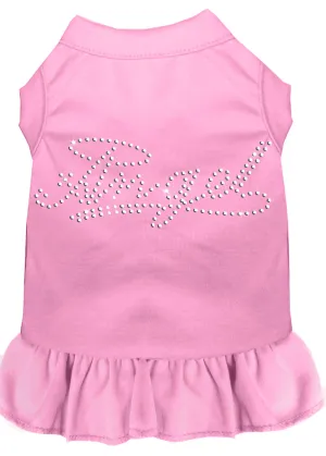 Rhinestone Angel Dress Light Pink Xl