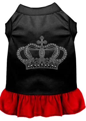Rhinestone Crown Dress Black With Red Xxl