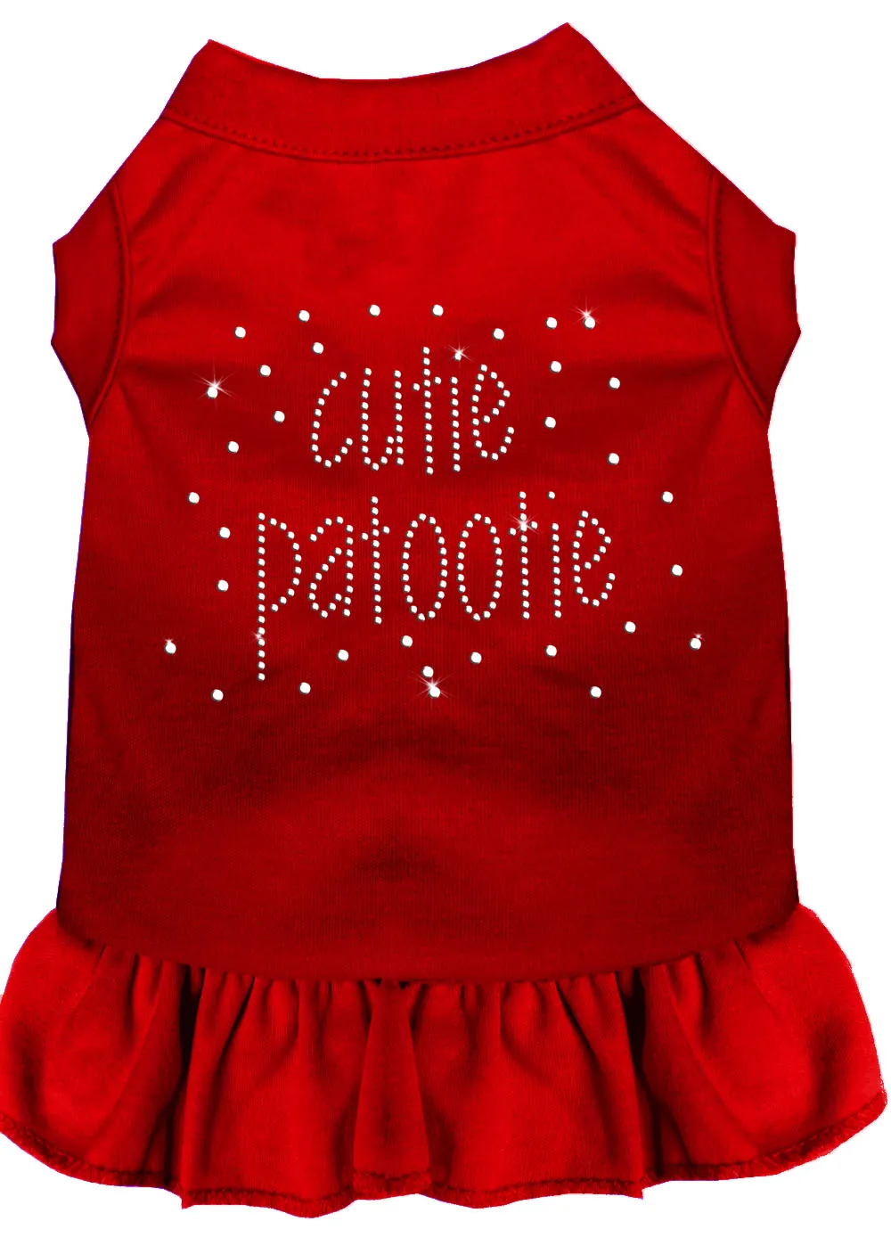 Rhinestone Cutie Patootie Dress Red 4x