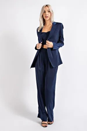 Satin Loose Fit Blazer