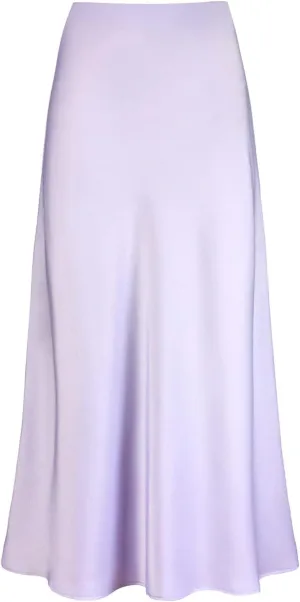 Satin Maxi Skirt for Women 2025 Trendy High Waisted Silk A-Line Skirts Party Summer Spring Elegant Long Dress
