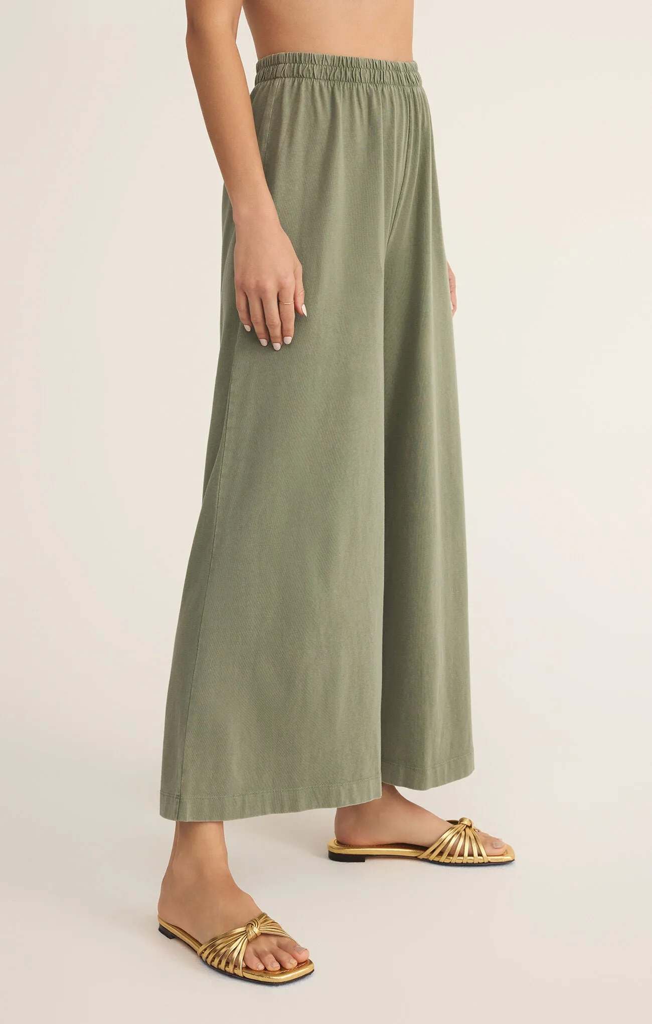Scout Jersey Flare Pant Avocado