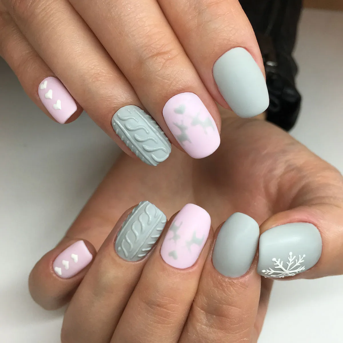 Semilac Base   Top   105 Stylish Grey UV Gel Polish Set