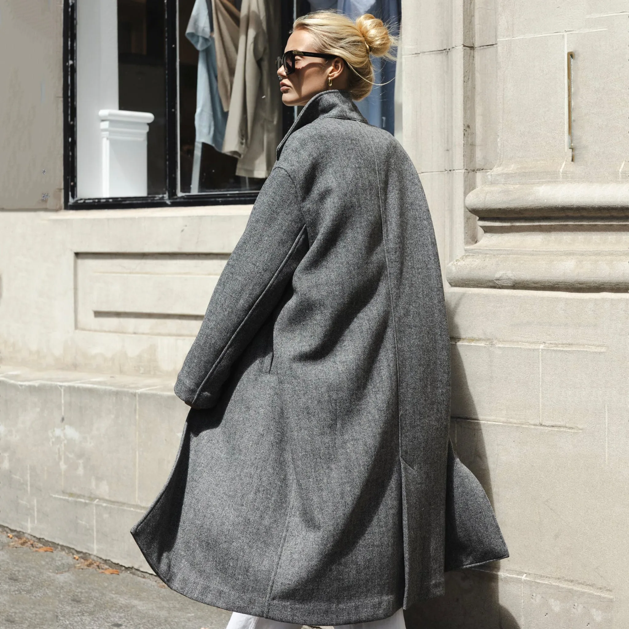 Sophie Classic Coat - Herringbone