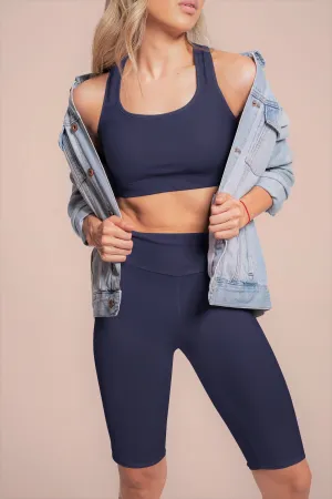 Sports Bra-Marine Blue