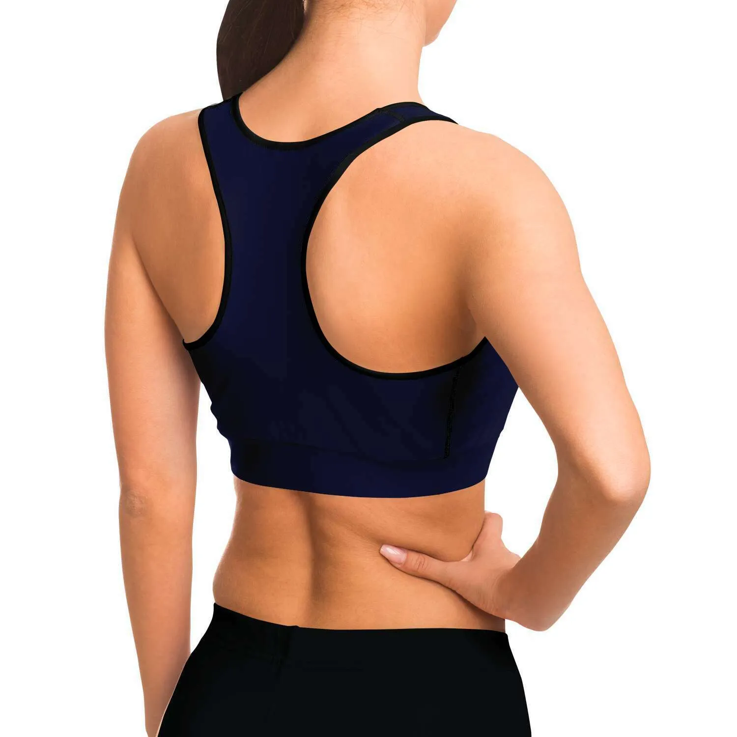 Sports Bra-Marine Blue