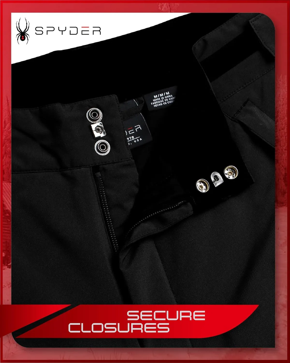 Spyder Men's Snow Pants - High-Performance Comfort Stretch Insulated Ski Pants - Cozy Winter Pants for Men (S-XXL)