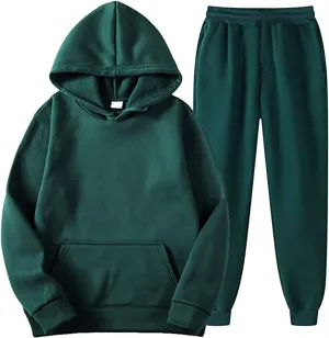 Straight Leg Cargo Sweatpants and Winter Leisure Solid Color Hooded Sweater Pants with High Waisted Joggers Pants